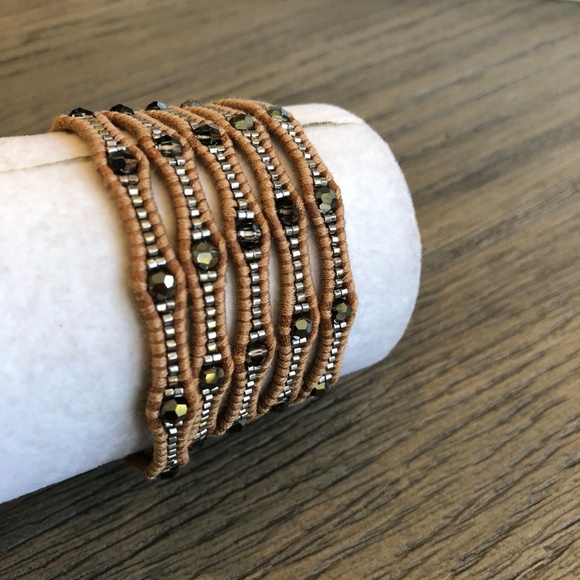 New Auth Chan Luu Silver Night Five Wrap Bracelet - Picture 2 of 6